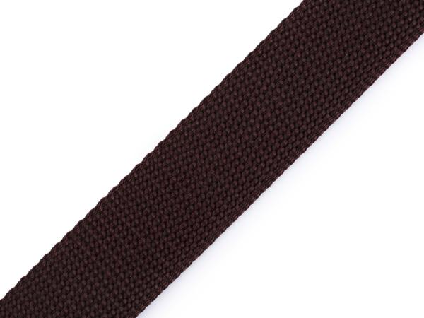 Gurtband Uni 30 mm Dunkelbraun